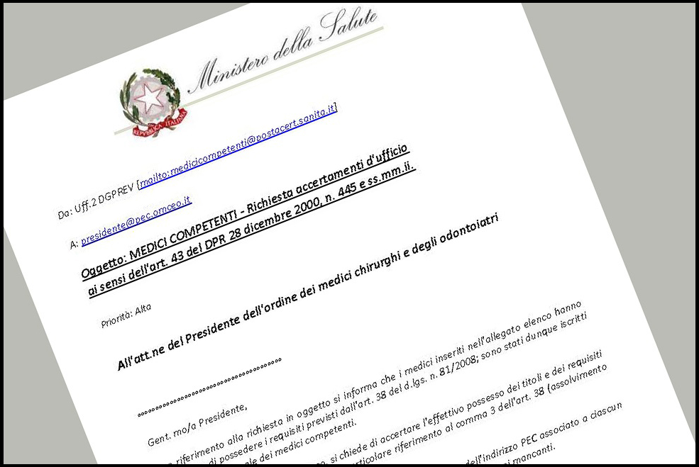 RITARDO ECM, scatta l’accertamento del Ministero: 3500 medici cancellati