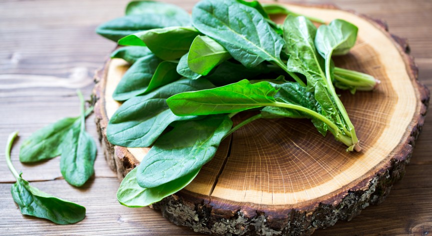 Spinaci all’agro con mentuccia fresca