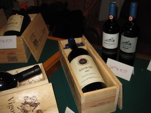 Grandi vini in asta per Emergenza Sorrisi