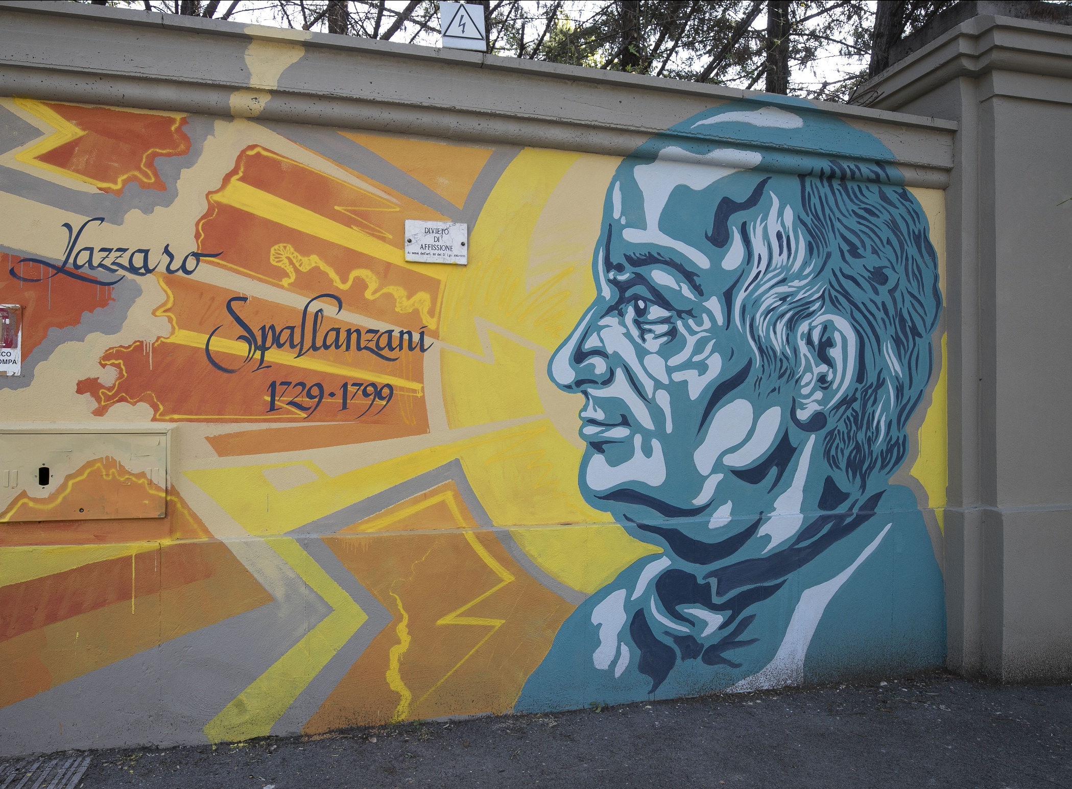 Spallanzani, arriva il murales in occasione degli 80 anni dell’Istituto