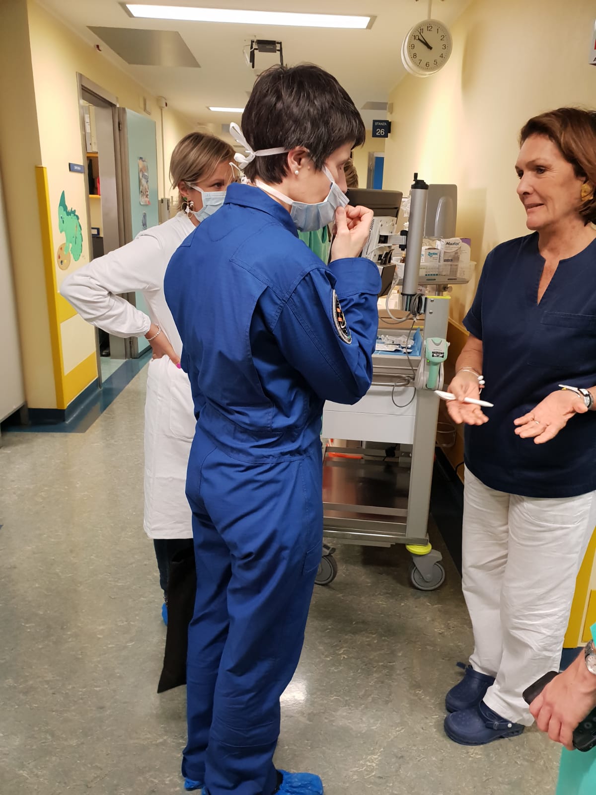 Padova, AstroSamantha visita i bambini in Oncoematologia