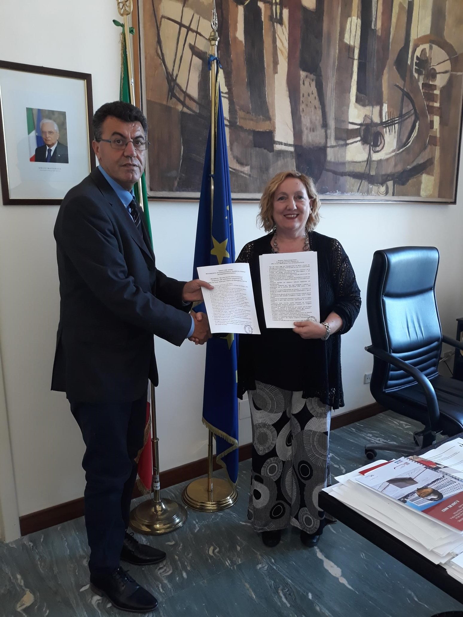 AMSI e COMAI incontrano Emanuela C. Del Re (vice Ministra Affari Esteri)