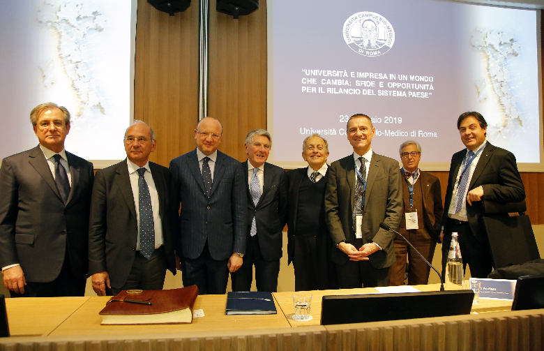 Vincenzo Boccia al Campus Bio-Medico di Roma: «Rafforzare rapporti tra università e imprese per raccogliere le sfide della complessità»