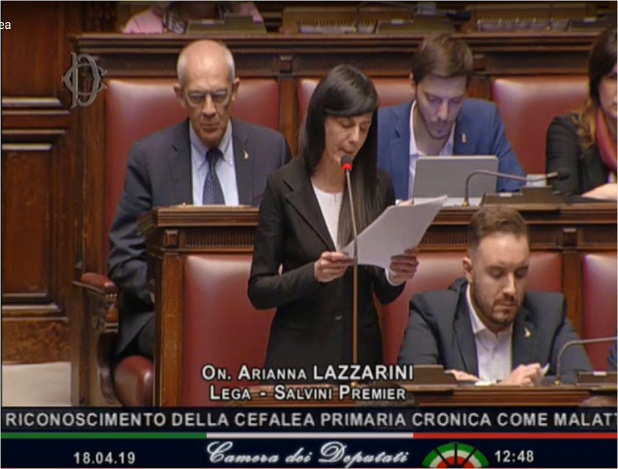Cefalea cronica malattia sociale, Camera approva Ddl. Lazzarini (Lega): «Ai primi posti come malattia invalidante, in Ue costa 111 miliardi»