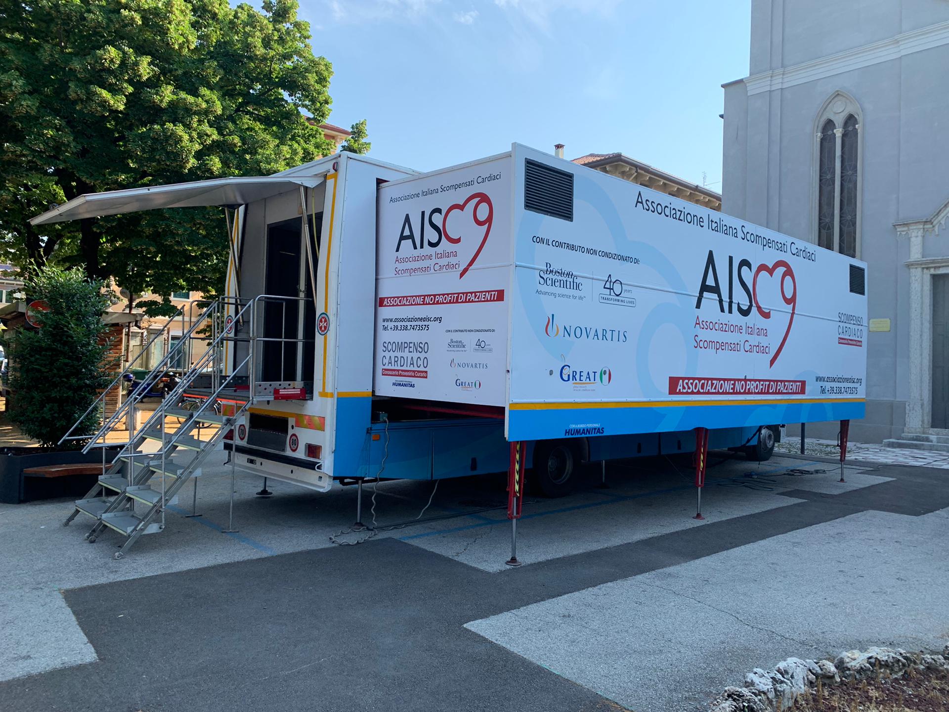 Prevenzione, il tir dello scompenso cardiaco nelle piazze italiane: sette tappe a settembre-ottobre