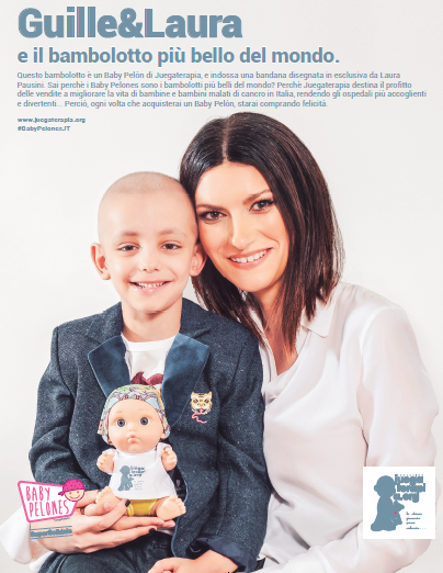 Oncologia Pediatrica Istituto Tumori Milano e Fondazione Juegaterapia: al via la nuova campagna delle Baby Pelones con Laura Pausini