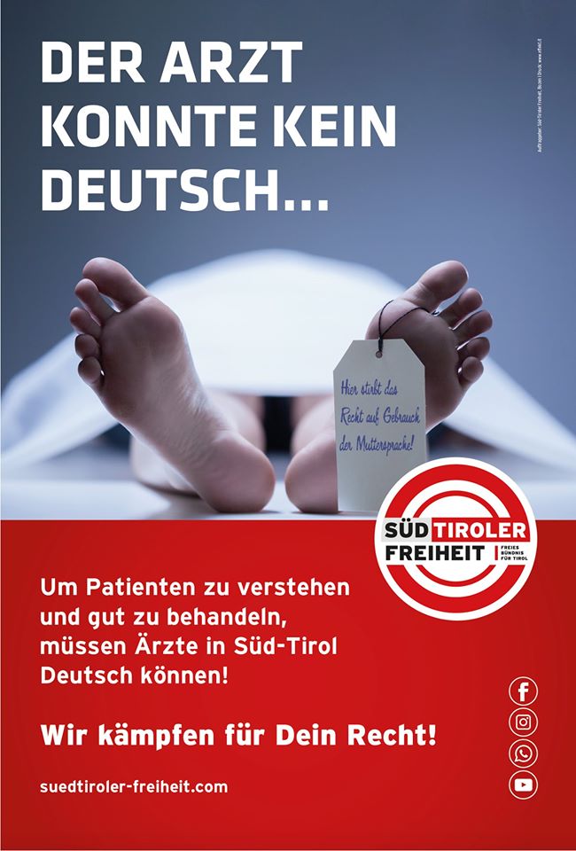 Cartelloni contro medici italiani a Bolzano, Anelli (FNOMCeO): «Messaggio pessimo. Presentato esposto in Procura»