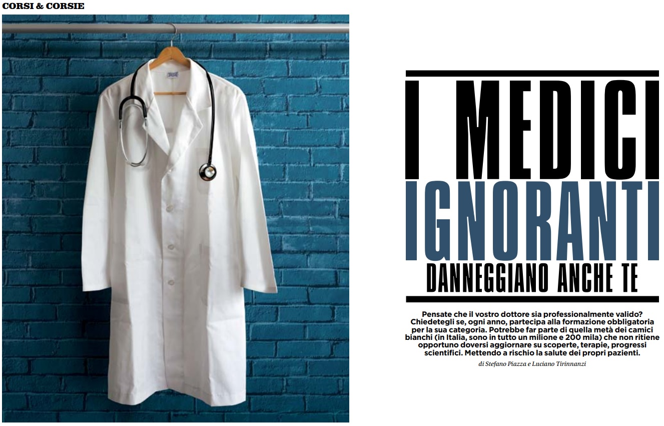 «Medici ignoranti», il duro attacco di Panorama: «Chi non si aggiorna mette a rischio la salute dei pazienti»