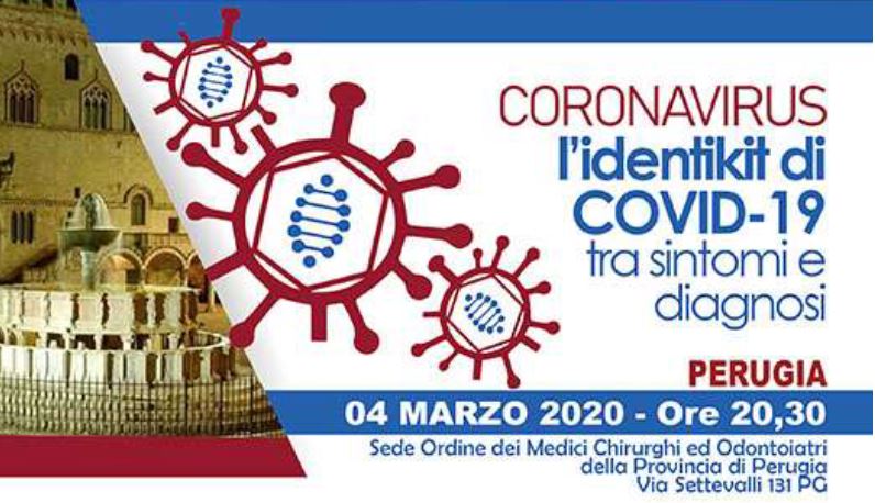 Simedet mobilitata per il COVID-19: il 4 marzo a Perugia incontro all’Ordine dei Medici