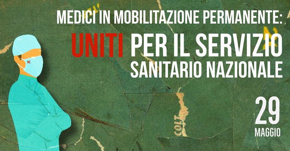 Medici in mobilitazione permanente: «Il 29 maggio grande atto di resistenza»