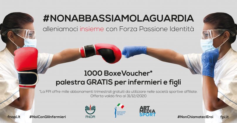 Covid-19, dalla Federazione Pugilistica ecco i BoxeVoucher per gli infermieri