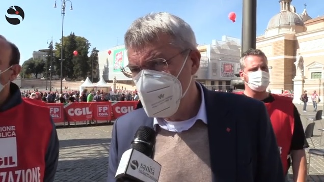 Sanità, Fp Cgil in piazza: «Con fondi europei diamo vita ad un new deal per la salute»