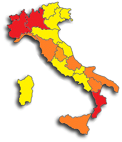 «Epidemia in rapido peggioramento in tutto il Paese». Sale il livello di rischio in 5 regioni