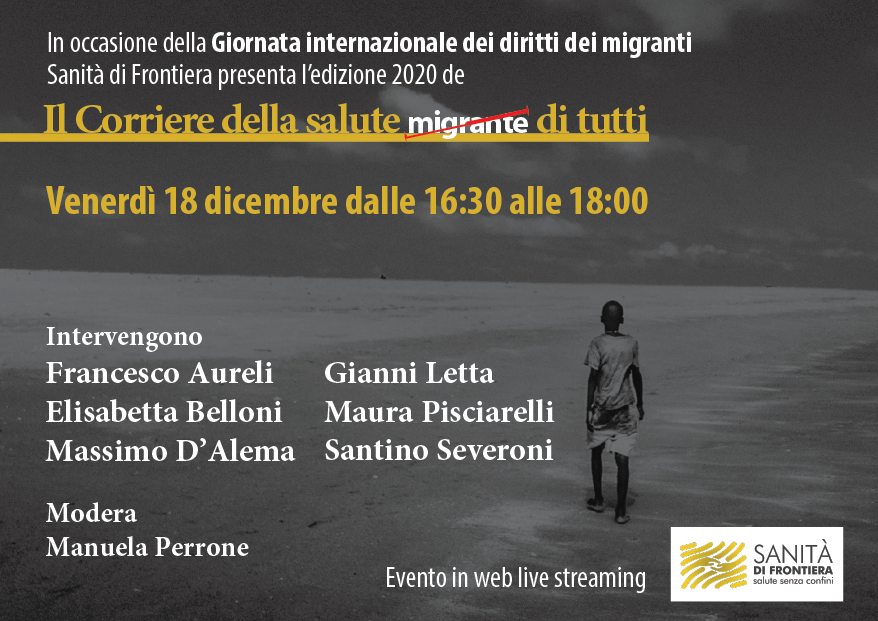 Migranti e salute, presentata l’edizione 2020 del Corriere della Salute di Sanità di Frontiera
