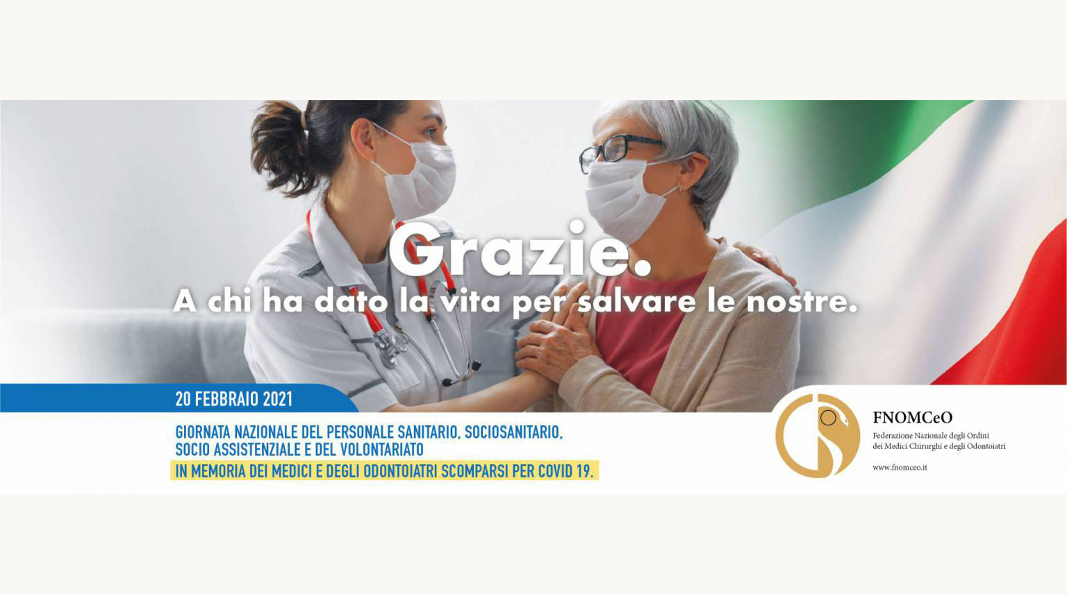 Giornata del personale sanitario, il racconto dell’omaggio italiano