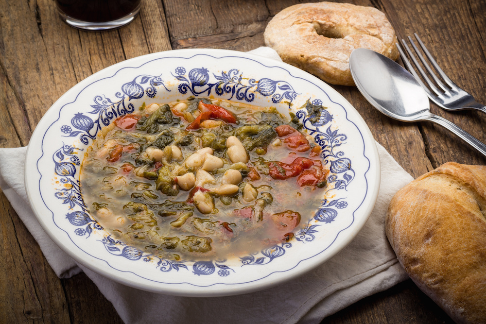 Il pignato magro: fagioli e scarola