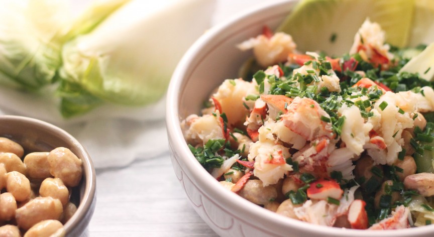 Insalata di fagioli e astice: semplice ed equilibrata
