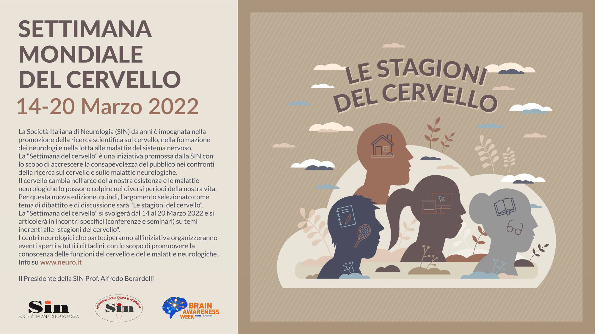 Settimana mondiale cervello, Berardelli (Sin): «Non sono solo malattie “per vecchi”, colpiscono anche i giovani»