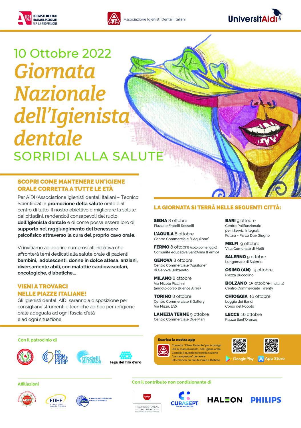10 ottobre, Giornata nazionale igienista dentale 2022. Torna “Sorridi alla salute”