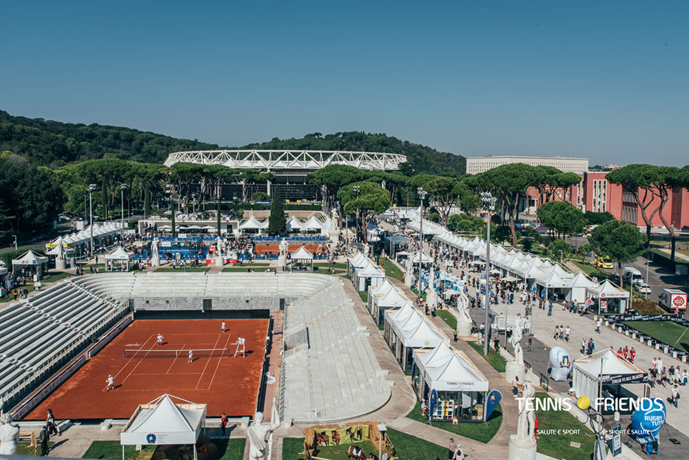 La prevenzione scende in campo al Foro Italico, torna Tennis&Friend il 7,8 e 9 ottobre