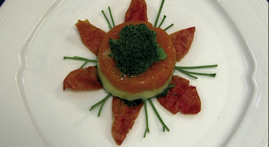 Purea di ortaggi con broccoli, aglio e olio
