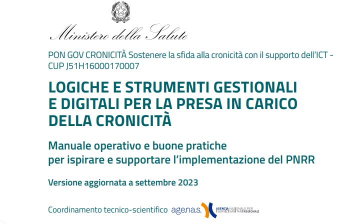 Manuale operativo: logiche e strumenti gestionali e digitali per la presa in carico della cronicità