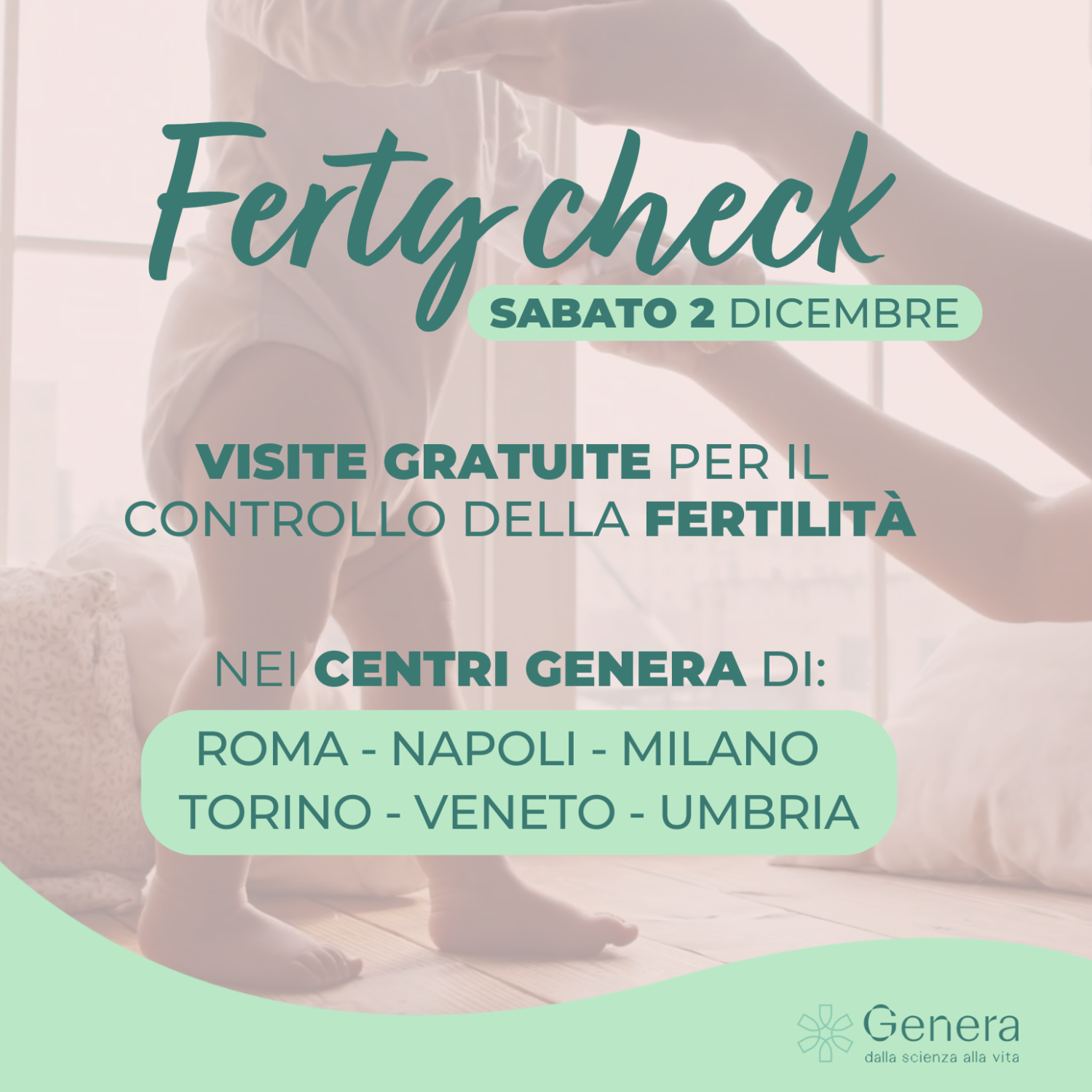 Medicina della riproduzione. Il 2 dicembre nuova edizione della campagna Ferty Check: visite gratuite per la diagnosi e la cura dell’infertilità