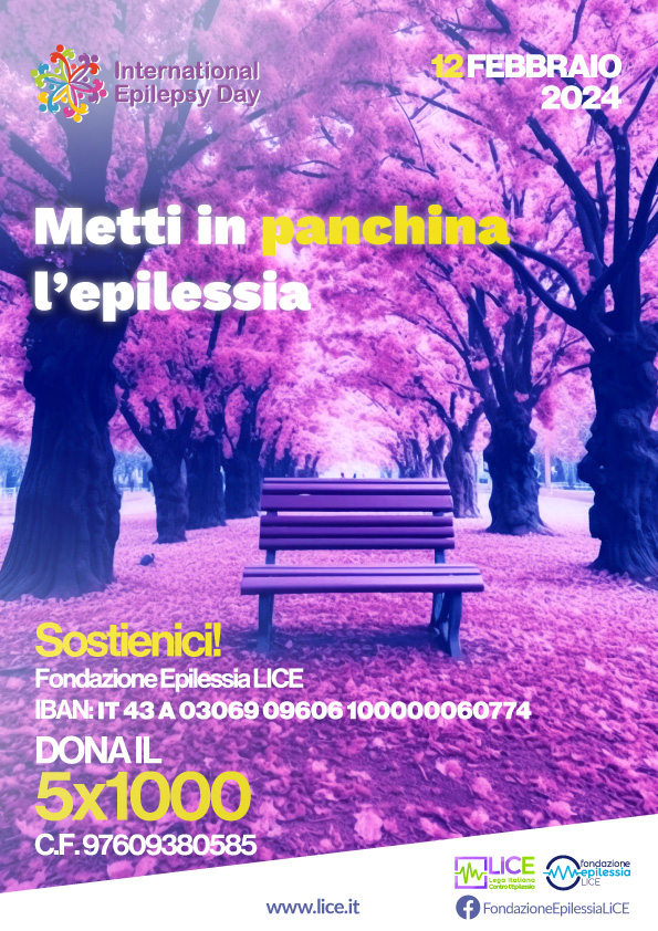 Giornata Internazionale contro l’Epilessia, Mecarelli (Lice): “Panchine viola in tutta Italia per favorire l’inclusione sociale”