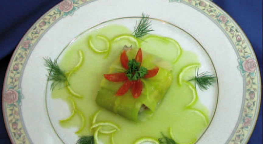 La ricetta degli involtini di salmone ai porri
