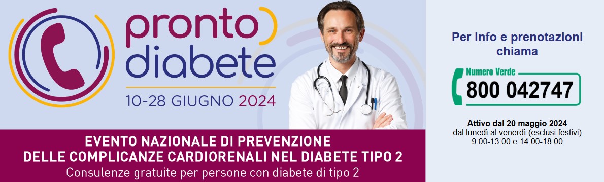 Diabete di tipo 2, al via “Pronto Diabete”: consulenze gratuite in tutta Italia