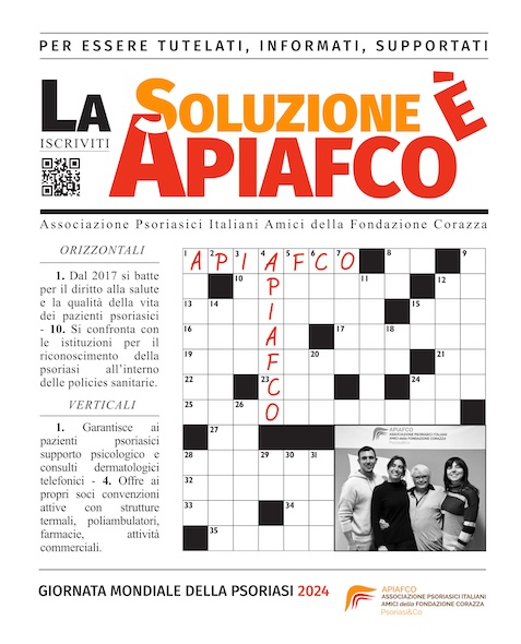 Giornata Psoriasi, APIAFCO: “In Italia ne soffrono quasi 2 milioni di persone. Incidenza in crescita per stress e inquinamento”
