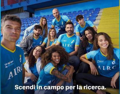 Il mondo del calcio scende in campo per la ricerca con AIRC
