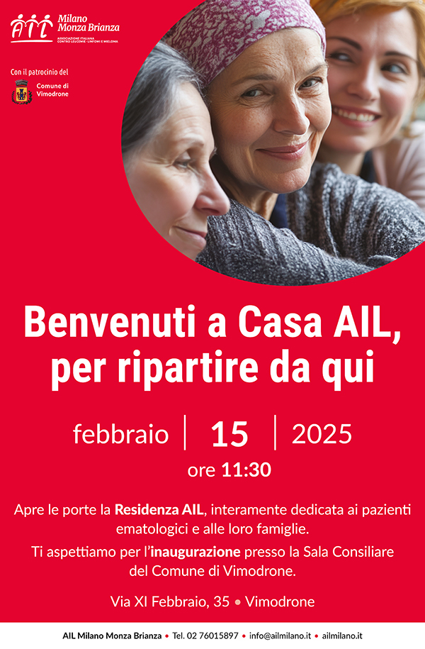 Malattie ematologiche, Ail: “Pronta un nuova residenza per i pazienti e le loro famiglie”