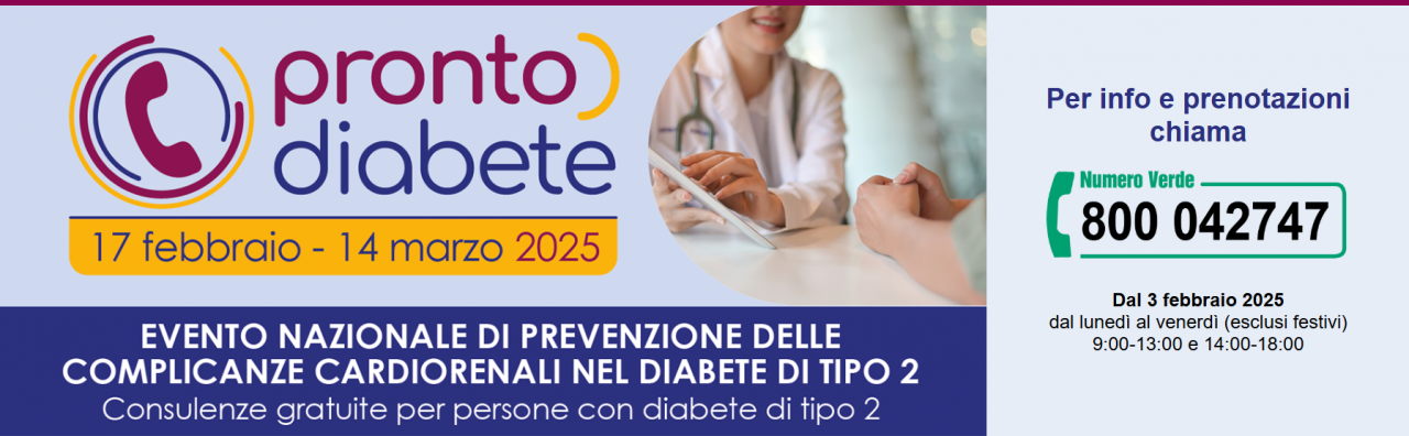 ‘Pronto Diabete’, torna la campagna di prevenzione: “Un milione di persone ha il diabete e non lo sa”