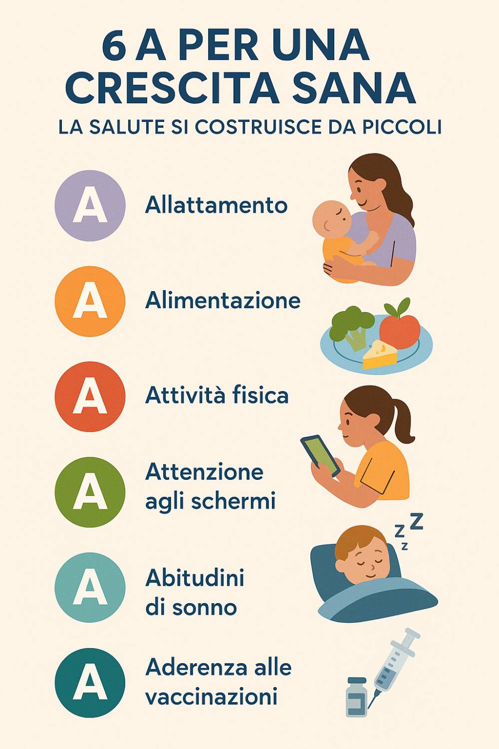 Giornata Mondiale della Salute, dai pediatri le “6 A” per crescere bene e vivere di più