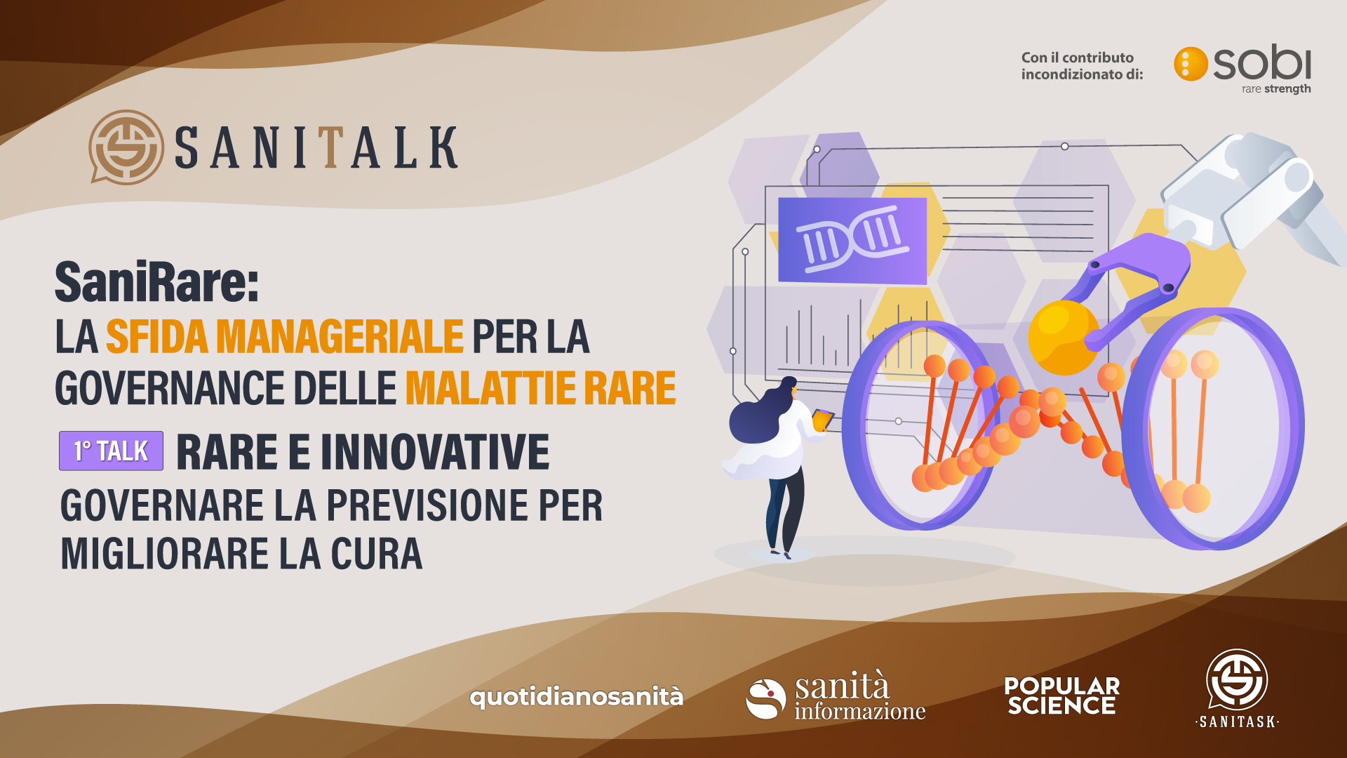 SaniRare, il primo talk sulla sfida manageriale per la governance delle Malattie Rare